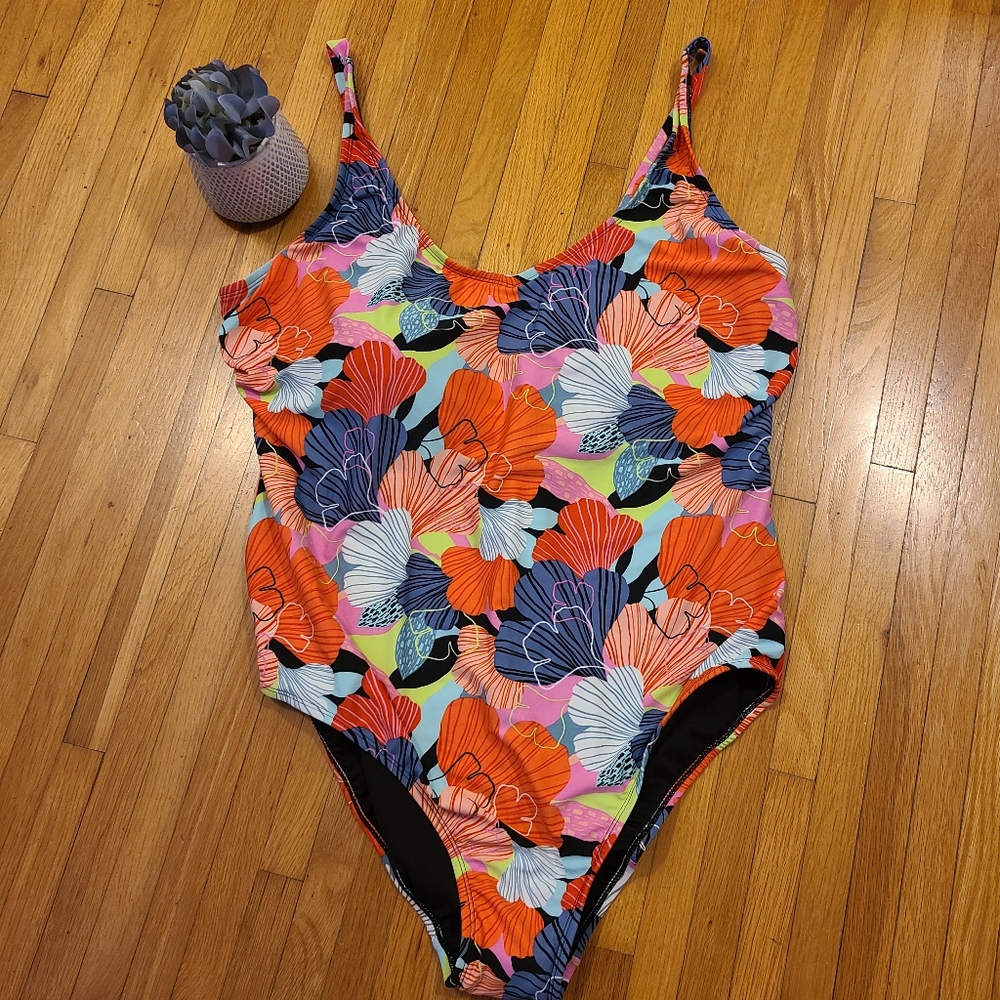 ROATAN Floral One Piece Swimwear - Plus Size 4X